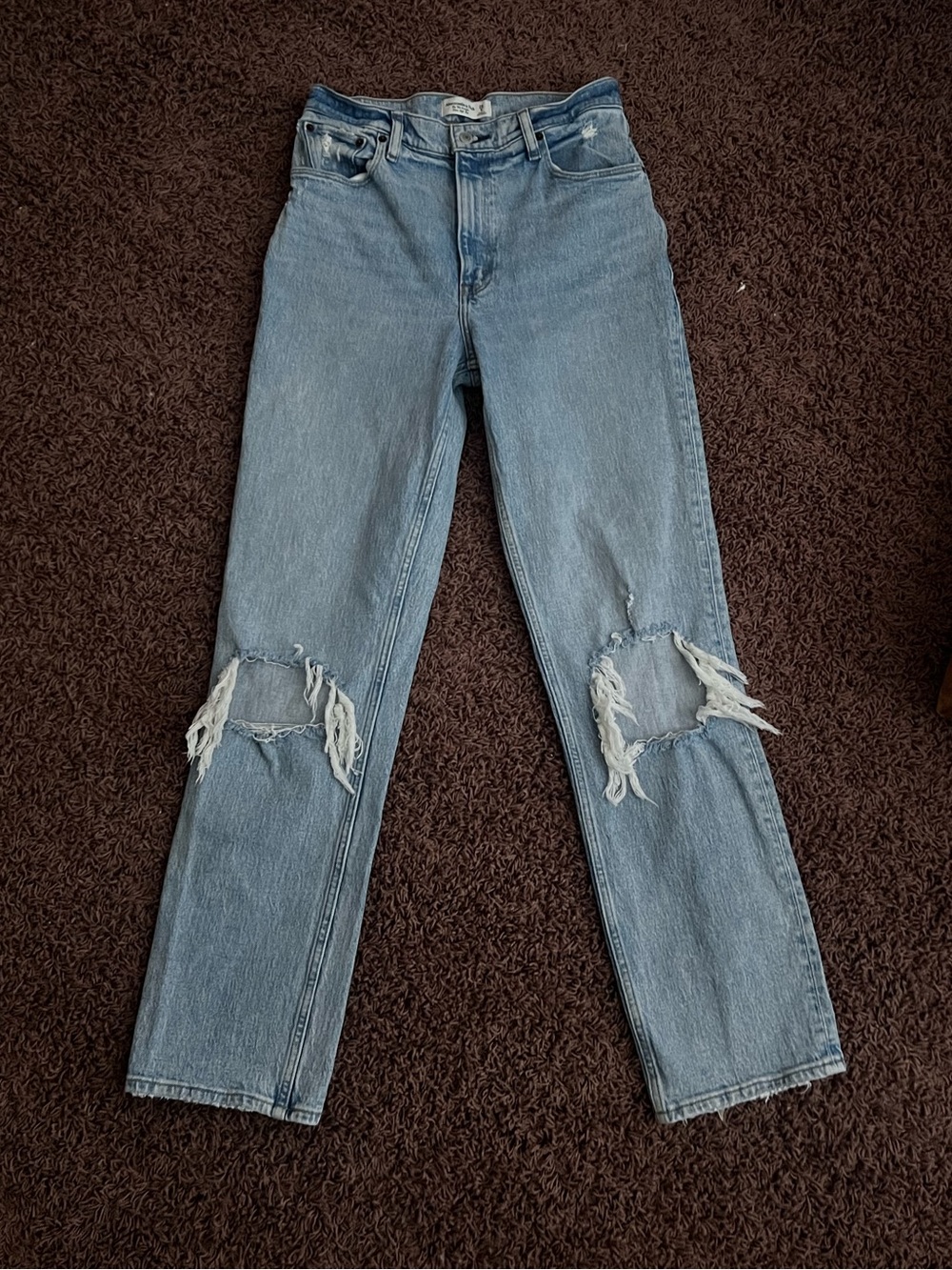 Abercrombie 90s straight ultra high rise